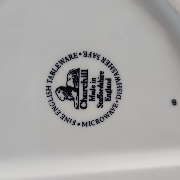 Churchill Blue Willow 10" Divided Serving Dish - Picture 2 of 2